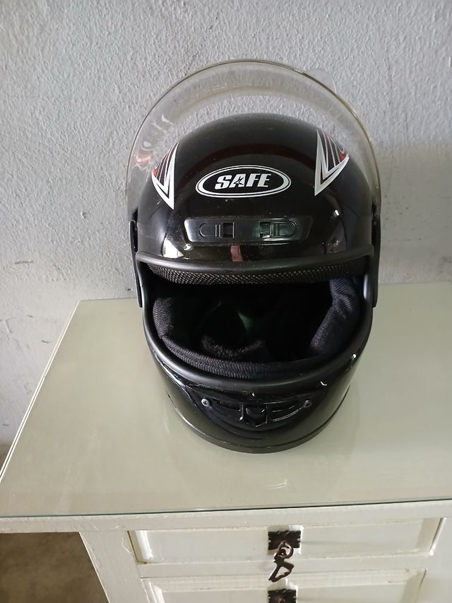 Casco de moto SAFE negro