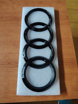 Audi Logo Rejilla Radiador Negro Brillante
