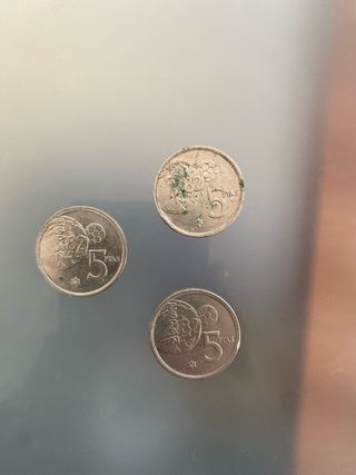 3 Monedas 5 Pesetas Mundial 82