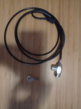 Portátil cable de seguridad con llave