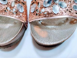 Sandalias CAFENOIR mujer con cristales, talla 36