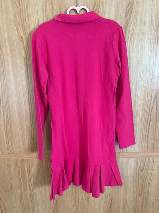 Vestido Polo Ralph Lauren Manga Larga Fucsia s
