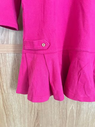 Vestido Polo Ralph Lauren Manga Larga Fucsia s