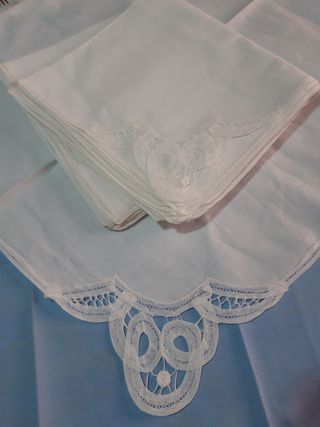 Tovaglioli con pizzo rinascimento