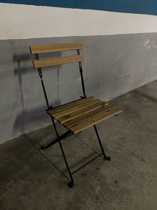 2 sillas plegables exterior Ikea
