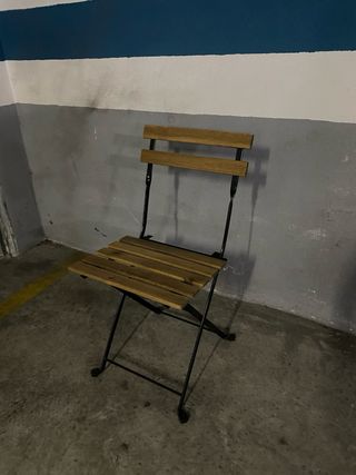 2 sillas plegables exterior Ikea