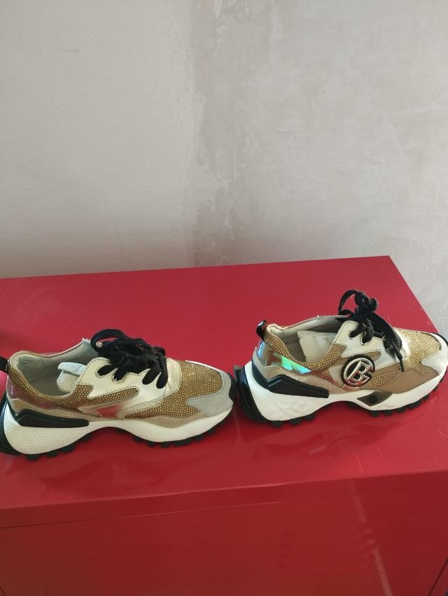 Scarpe Sneakers Baldinini Donna con Strass Tg 37