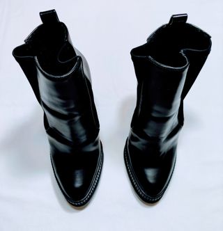Botines de tacón de Zara negros, talla 38