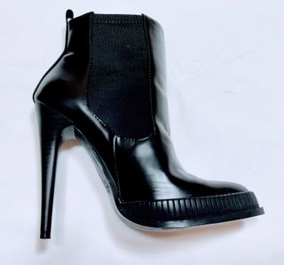 Botines de tacón de Zara negros, talla 38