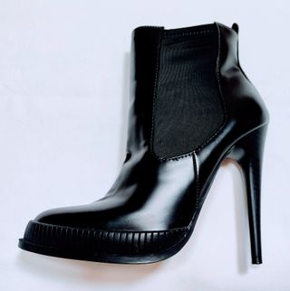 Botines de tacón de Zara negros, talla 38