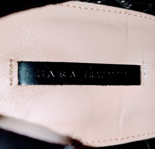 Botines de tacón de Zara negros, talla 38