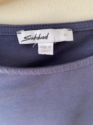 Top Subduet Azul Hombros Descubiertos Talla M