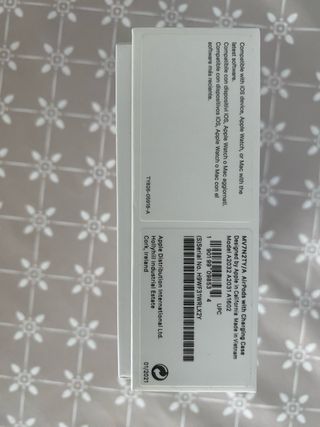 Caja original AirPods Apple Blanca