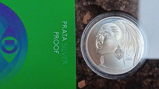 Moeda 5€ Prata Proof Simone de Oliveira