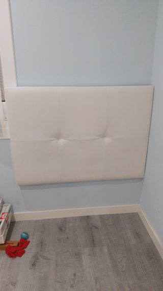 Cabezal Cama 90 Polipiel Blanco