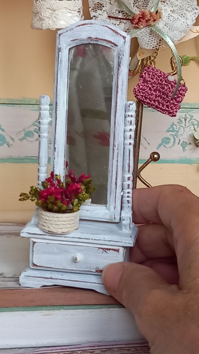 Specchiera miniatura per dollhouse
