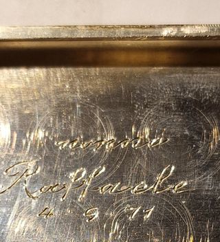 Portasigarette Argento Vintage 1971