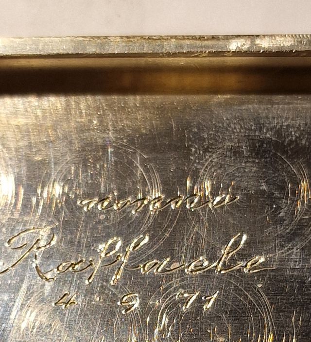 Portasigarette Argento Vintage 1971