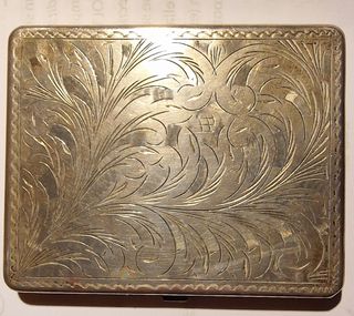 Portasigarette Argento Vintage 1971