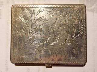 Portasigarette Argento Vintage 1971