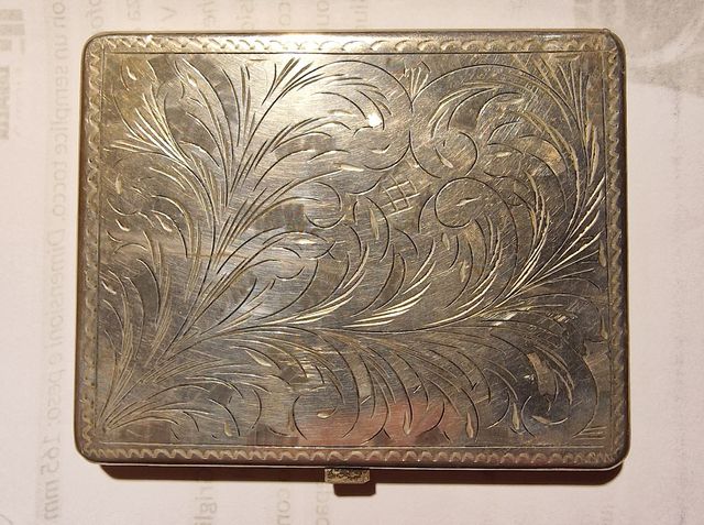 Portasigarette Argento Vintage 1971