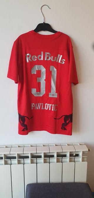 Maglia Red Bull Salisburgo Nike autografata