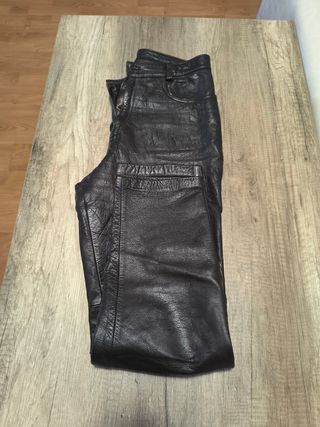 Pantalón Piel Ovino Marrón Talla M