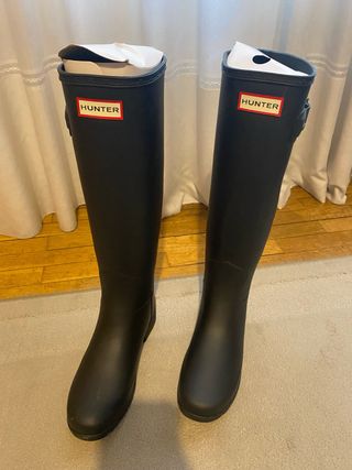 Botas de agua Hunter azul marino. 