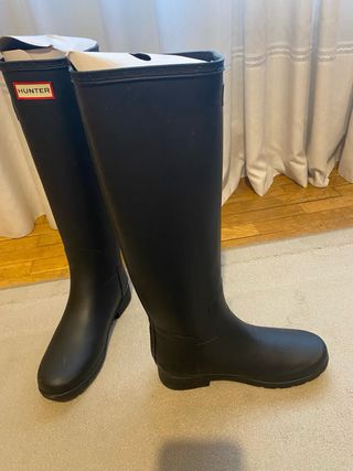 Botas de agua Hunter azul marino. 