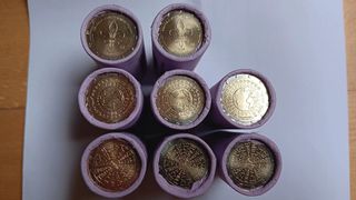 Rolos de 2 euros Portugal 2024 e 2025