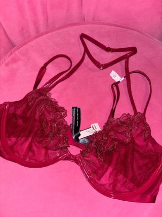 Sujetador Victoria's Secret Rojo y Dorado