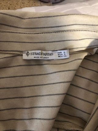 Gabardina Stradivarius Beige Talla S