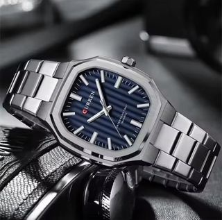 Reloj CURREN Hombre Azul y Plateado