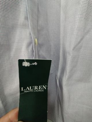 Camisa Lauren Ralph Lauren Talla 39 Gris