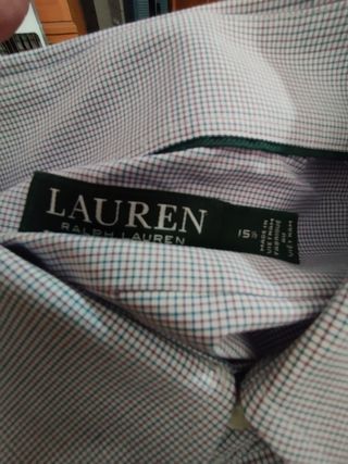 Camisa Lauren Ralph Lauren Talla 39 Gris