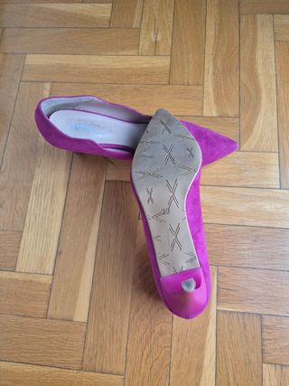 Zapatos de tacón JANROSS rosa fucsia