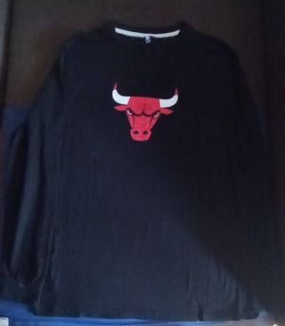 Camiseta negra Chicago Bulls talla M
