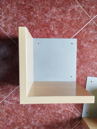 3 Estanterías Beige y Gris