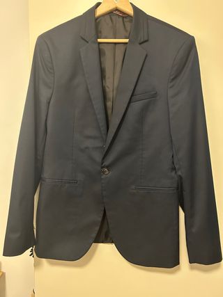 Traje Zara Azul Talla M