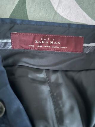 Traje Zara Azul Talla M
