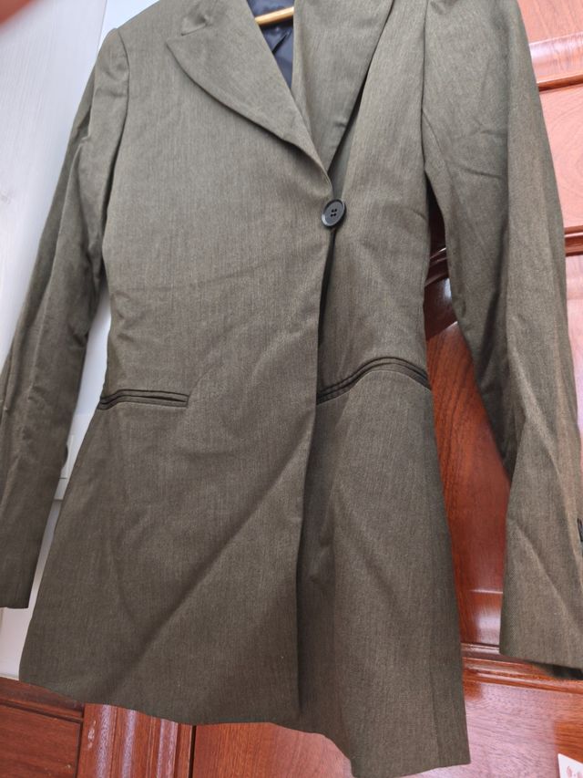 Blazer Zara Verde Oliva