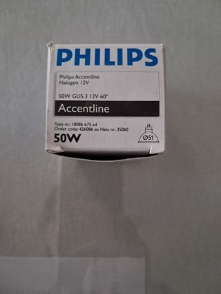 Bombilla Philips Accentline 50W Halógena 12V
