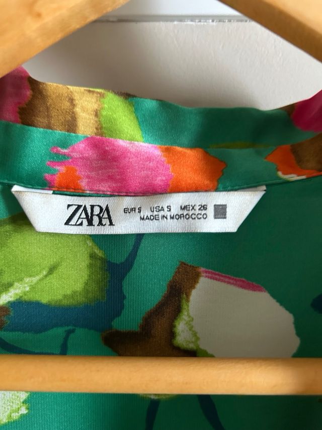 Camisa Zara Estampado Floral