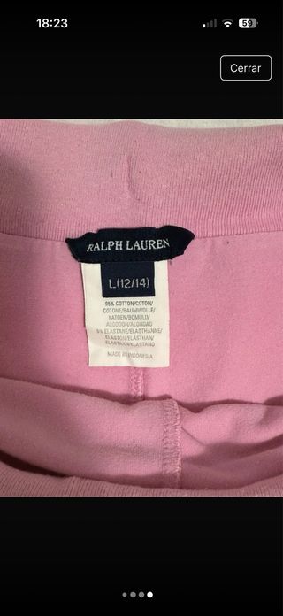 Falda pantalón Polo Ralph Lauren rosa