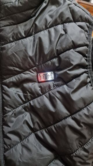 Chaleco calefactable negro talla XL