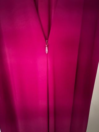 Vestido de fiesta fucsia largo