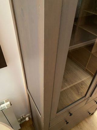 Vitrina Hemnes Ikea Madera y Cristal