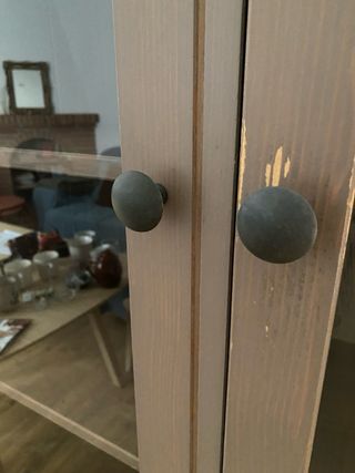 Vitrina Hemnes Ikea Madera y Cristal