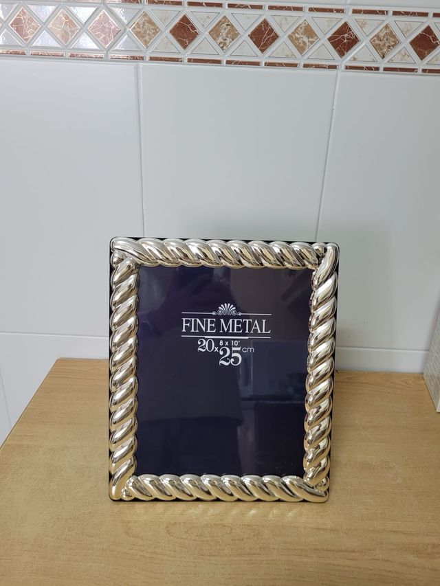 Marco de fotos de plata