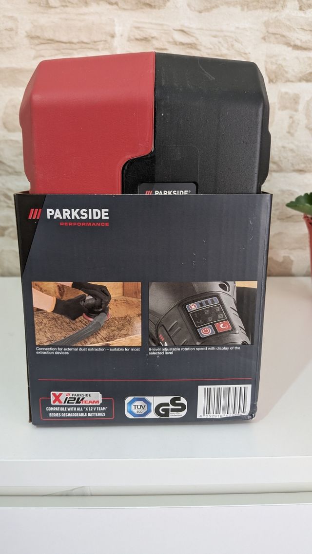 Lijadora excéntrica Parkside 12V Performance